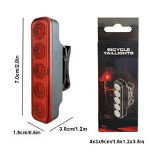 Load image into Gallery viewer, 1PC Bike 5 LED Variable Taillight Balance Car Helmet Backpack Strap Warning Light Type-C Charging Riding Equipment