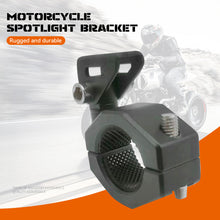 Load image into Gallery viewer, Aluminum Alloy Motorcycle Brackets Bumper Spotlight Auxiliary Lamp Bracket LED Head Light Mount Tube Modified Clamp Mount Kit