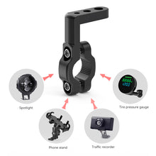 Load image into Gallery viewer, Motorcycle Electric Bicycle Rear View Mirror Bracket Mount Adapter for 22mm Handlebar Holder Clamp M6 M8 M10 Screw Hole CNC