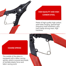 Load image into Gallery viewer, 4 in 1 Multifunctional Multi Crimp Removable Plier Head Circlip Pliers Set Snap Ring Pliers Retaining Circlip Pliers Hand Tools Kit