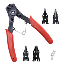 Load image into Gallery viewer, 4 in 1 Multifunctional Multi Crimp Removable Plier Head Circlip Pliers Set Snap Ring Pliers Retaining Circlip Pliers Hand Tools Kit