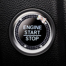 Load image into Gallery viewer, Car Start Ignition Engine Button Ring Bowknot Ignition Ring Rhinestone Design Car Ignition Button Decoration Ring