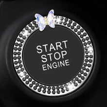 Load image into Gallery viewer, Crystal Car Onekey Start Button Decoration Ring with Diamond Rhinestone Circle Start Stop Switch Ring Car Interior Accessories