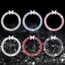 Load image into Gallery viewer, Crystal Car Onekey Start Button Decoration Ring with Diamond Rhinestone Circle Start Stop Switch Ring Car Interior Accessories