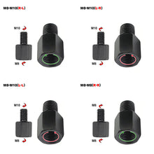Load image into Gallery viewer, Motorcycle Mirror Adapter M10 M8 10MM 8MM Rearview Mirrors Adapters Conversion Bolt Screws Clockwise Anti-clock Right Left Thread