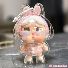 Load image into Gallery viewer, 1PC Protective Acrylic Storage Case For Plush Dolls Display Bag for Crybaby No Doll Transparent Portable Cable Organizer Box Storage Case
