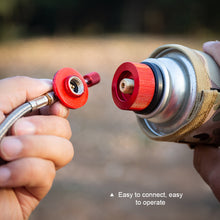 Load image into Gallery viewer, 1PC Multi-Functional Outdoor Gas Tank Support Adapter With Anti-Leakage Self-Locking Device Camping Accessories