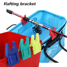 Load image into Gallery viewer, 1 Pair Portable Raft Fishing Bracket Clamp Silicone Bucket Fishing Rod Holder Undamaged Line Fishing Accessories