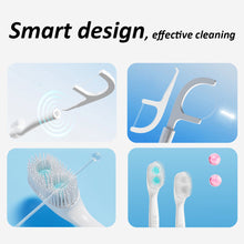 Load image into Gallery viewer, 20pcs/box Mini Disposable Double Bursting Bead Toothbrush Portable Multifunctional Oral Cleaning Double Dental Floss Toothbrush