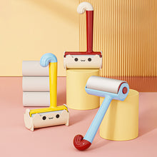 Load image into Gallery viewer, Long Rod Large Lint Roller Detachable Dustproof Highly Viscous Tearable Paper Hair Remover Roller Hair Debris Dust Cleaning Tool