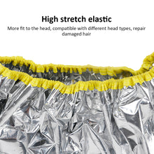 Load image into Gallery viewer, Tin Foil Thermostatic Hair Mask Cap Self-heating Steam Hair Care Cap Lightweight Washable Elastic Hairdressing Cap Hair Care Tool