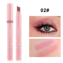 Load image into Gallery viewer, Two-tone Eyeshadow Pen Portable Matte Pearlescent Eyeshadow Stick Lying Silkworm Pen Multicolor Long-lasting Eye Makeup Cosmetics