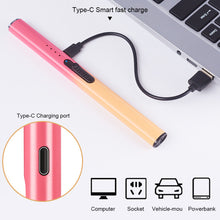 Load image into Gallery viewer, Portable USB Charging Pulse Igniter Kitchen Electronic Lighter Safe No Open Flame Safety Lock Outdoor Windproof Stovetop Candle