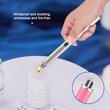 Load image into Gallery viewer, Portable USB Charging Pulse Igniter Kitchen Electronic Lighter Safe No Open Flame Safety Lock Outdoor Windproof Stovetop Candle