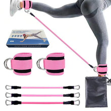 Load image into Gallery viewer, Elastic Ankle Resistance Bands Ankle Strap Hip Leg Strength Pull Rope Fitness Training Home Yoga Pilate Crossfit Workout Gym Equipment