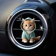 Load image into Gallery viewer, Car Cat Air Freshener Diffuser Outlet Vent Perfume Clips Air Outlet Aroma Diffuser Ventilation Clip Car Interior Decoration
