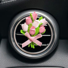 Load image into Gallery viewer, Car Outlet Vent Perfume Clips Conditioning Aromatherapy Freshener with Cute Tulip Flower Design