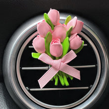 Load image into Gallery viewer, Car Outlet Vent Perfume Clips Conditioning Aromatherapy Freshener with Cute Tulip Flower Design