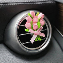 Load image into Gallery viewer, Car Outlet Vent Perfume Clips Conditioning Aromatherapy Freshener with Cute Tulip Flower Design
