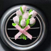 Load image into Gallery viewer, Car Outlet Vent Perfume Clips Conditioning Aromatherapy Freshener with Cute Tulip Flower Design
