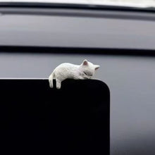 Load image into Gallery viewer, Car Interior Center Console Navigator Screen Sleeping Cat Decoration For Computer Display Lying Cat Animal Sculpture