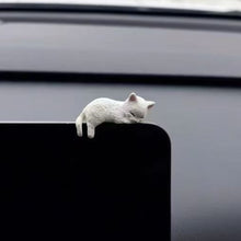 Load image into Gallery viewer, Car Interior Center Console Navigator Screen Sleeping Cat Decoration For Computer Display Lying Cat Animal Sculpture