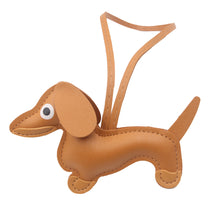 Load image into Gallery viewer, Car Ornament Dachshund Dog Keychain Fashion PU Dog Keychains For Women Bag Pendant Jewelry Trinket Key Ring Key Holder Gift