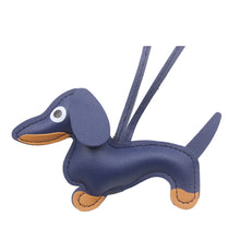 Load image into Gallery viewer, Car Ornament Dachshund Dog Keychain Fashion PU Dog Keychains For Women Bag Pendant Jewelry Trinket Key Ring Key Holder Gift
