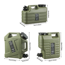 Load image into Gallery viewer, 11L-12L Outdoor Camping Water Bucket Large Capacity Portable Camp Water Bag with Detachable Faucet No Leakage for Fishing Picnic Hiking