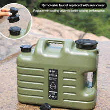 Load image into Gallery viewer, 11L-12L Outdoor Camping Water Bucket Large Capacity Portable Camp Water Bag with Detachable Faucet No Leakage for Fishing Picnic Hiking
