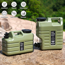 Load image into Gallery viewer, 11L-12L Outdoor Camping Water Bucket Large Capacity Portable Camp Water Bag with Detachable Faucet No Leakage for Fishing Picnic Hiking
