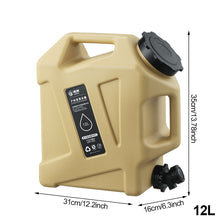 Load image into Gallery viewer, 11L-12L Outdoor Camping Water Bucket Large Capacity Portable Camp Water Bag with Detachable Faucet No Leakage for Fishing Picnic Hiking