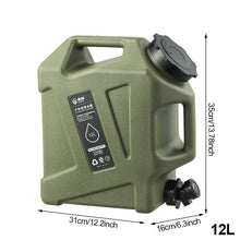 Load image into Gallery viewer, 11L-12L Outdoor Camping Water Bucket Large Capacity Portable Camp Water Bag with Detachable Faucet No Leakage for Fishing Picnic Hiking