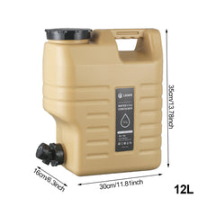 Load image into Gallery viewer, 11L-12L Outdoor Camping Water Bucket Large Capacity Portable Camp Water Bag with Detachable Faucet No Leakage for Fishing Picnic Hiking