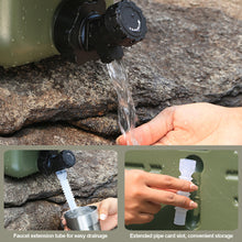 Load image into Gallery viewer, 11L-12L Outdoor Camping Water Bucket Large Capacity Portable Camp Water Bag with Detachable Faucet No Leakage for Fishing Picnic Hiking