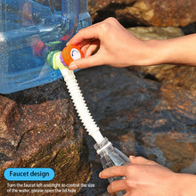 Load image into Gallery viewer, 3-7.5L Transparent Water Bucket Large Capacity Portable Camp Water Bag with Detachable Faucet No Leakage for Outdoor Camping Fishing Picnic Hiking