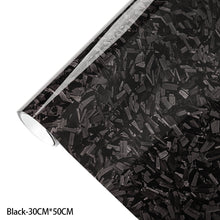 Load image into Gallery viewer, 50/100/150cm Carbon Fiber Car Film Glossy Forged Carbon Fiber Vinyl Wrap Car Accessories Red Self Adhesive Decal Stickers for Car Body Film