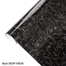 Load image into Gallery viewer, 50/100/150cm Carbon Fiber Car Film Glossy Forged Carbon Fiber Vinyl Wrap Car Accessories Red Self Adhesive Decal Stickers for Car Body Film