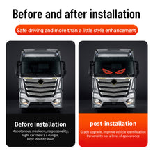 Load image into Gallery viewer, 2Pcs Car LED Devil Eye Decorative Light Rear Warning Light Red Dynamic Demon Eyes Atmosphere Light Auto Decoration Accessories
