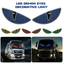 Load image into Gallery viewer, 2Pcs Car LED Devil Eye Decorative Light Rear Warning Light Red Dynamic Demon Eyes Atmosphere Light Auto Decoration Accessories