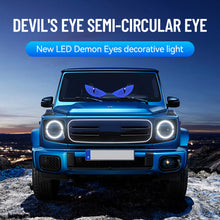 Load image into Gallery viewer, 2Pcs Car LED Devil Eye Decorative Light Rear Warning Light Red Dynamic Demon Eyes Atmosphere Light Auto Decoration Accessories