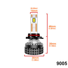 Load image into Gallery viewer, 1PC 55W H1 H4 H7 H11 9005 9006 LED Car Headlight LED Lamp High and Low Beam Bulbs Automobiles Lamp 5000LM 6000K Lights White