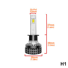 Load image into Gallery viewer, 1PC 55W H1 H4 H7 H11 9005 9006 LED Car Headlight LED Lamp High and Low Beam Bulbs Automobiles Lamp 5000LM 6000K Lights White