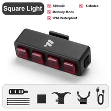 Load image into Gallery viewer, 1PC Mountain Bike Highlight Intelligent Taillight Night Riding Long Endurance Warning Brake Light Bicycle Accessories