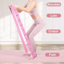 Load image into Gallery viewer, 1PC 4*135CM 11 Section Extended Elastic Band Stretch Resistance Band Multi-Functional Yoga Dance Training Aids