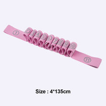 Load image into Gallery viewer, 1PC 4*135CM 11 Section Extended Elastic Band Stretch Resistance Band Multi-Functional Yoga Dance Training Aids