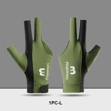 Load image into Gallery viewer, 1PC Three-Finger Billiard Gloves Stitching Design Breathable Non-Slip Self-Adhesive Cloth Fixed Gloves Billiard Supplies