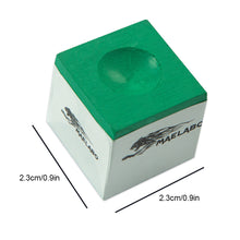 Load image into Gallery viewer, 1Box /12PCS Green Pool Cue Chalk Fine Powder Strong Adhesion Billiard Accessories