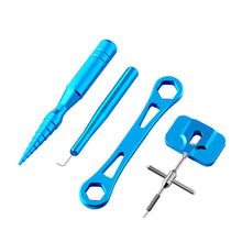 Load image into Gallery viewer, Lure Fishing Wheel Aluminum Alloy Disassembling Tool Fishing Wheel Maintenance Tool Including Disassembling Pin Wrench Trapezoidal Cone
