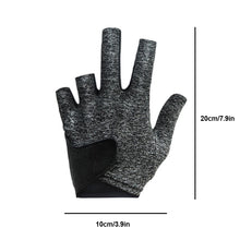 Load image into Gallery viewer, 1PC Leaky Finger Billiard Gloves For Left Hand Mesh Stitching Design Elastic Breathable Snooker Gloves